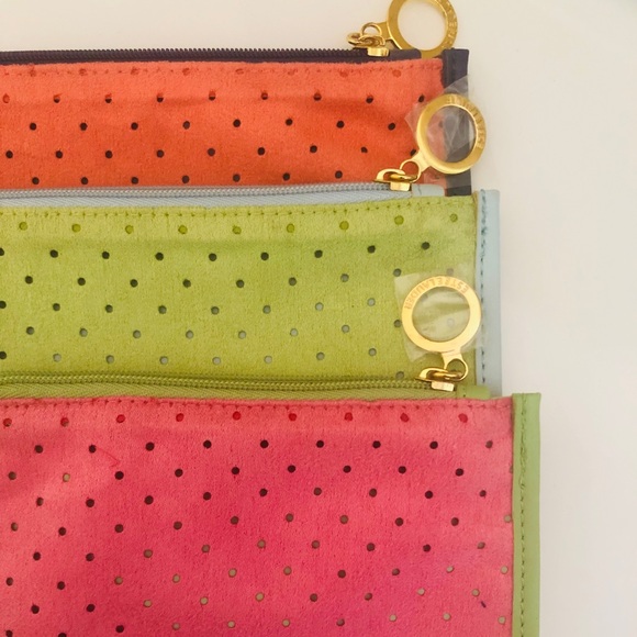 Estée Lauder Set of Three Faux Suede Makeup Bags - Picture 2 of 6